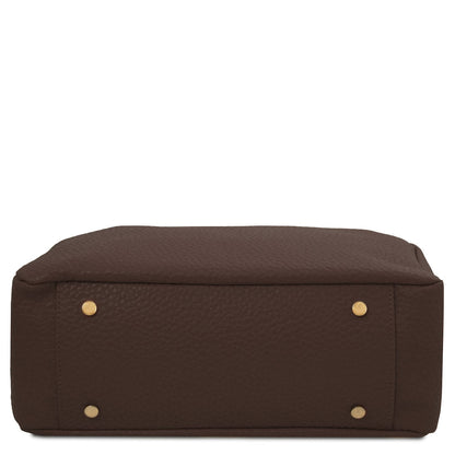 Leder-Schultertaschen Amy - Soft Italian leather shopping bag | TL142385 San Rocco Italia