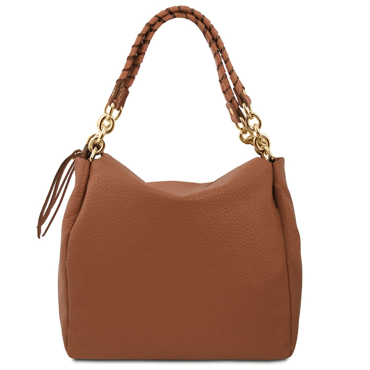 Leder-Schultertaschen Amy - Soft Italian leather shopping bag | TL142385 San Rocco Italia