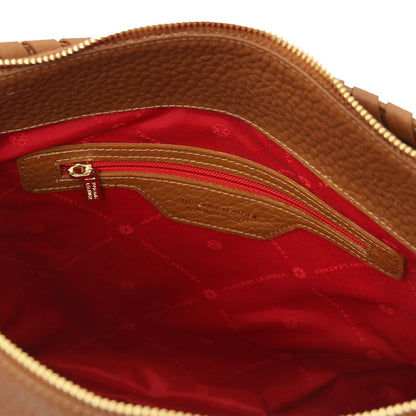 Leder-Schultertaschen Amy - Soft Italian leather shopping bag | TL142385 San Rocco Italia