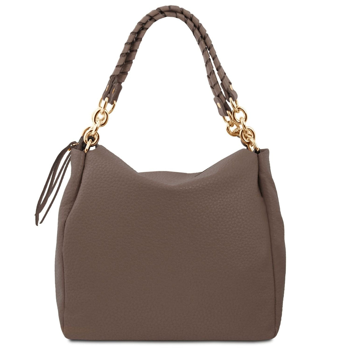 Leder-Schultertaschen Amy - Soft Italian leather shopping bag | TL142385 San Rocco Italia