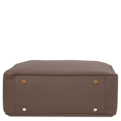 Leder-Schultertaschen Amy - Soft Italian leather shopping bag | TL142385 San Rocco Italia