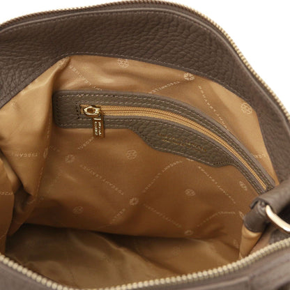 Leder-Schultertaschen Amy - Soft Italian leather shopping bag | TL142385 San Rocco Italia