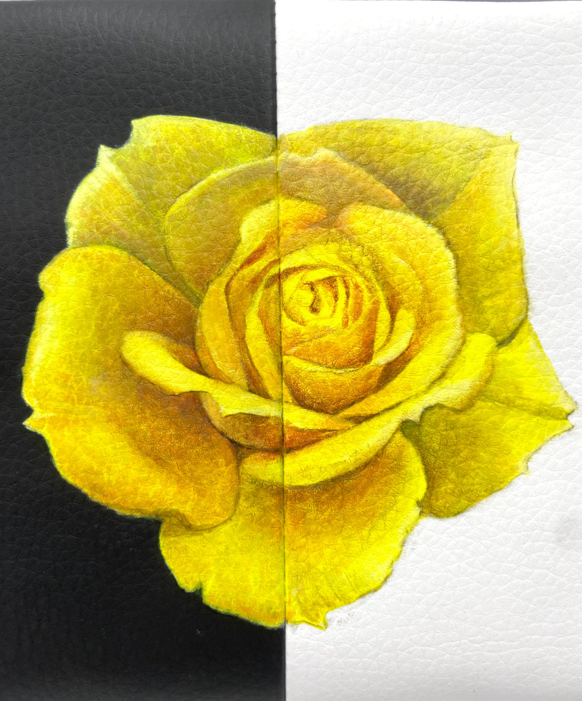 Handbag & Wallet Accessories Aria - Sustainable Apple Skin Leather Hand Painted Yellow Rose Bag San Rocco Italia