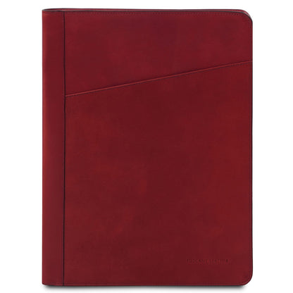 Augusto - Leather document case with ring binder | TL142555