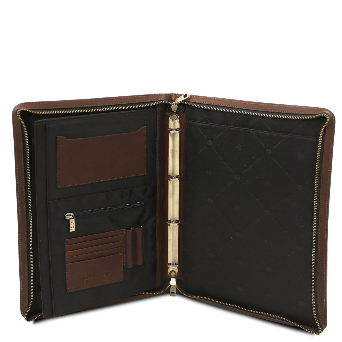 Augusto - Leather document case with ring binder | TL142555