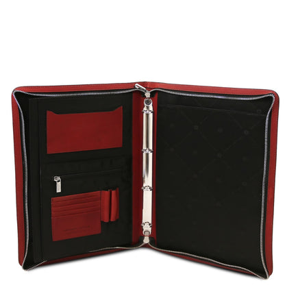 Augusto - Leather document case with ring binder | TL142555