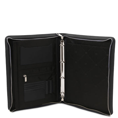 Augusto - Leather document case with ring binder | TL142555