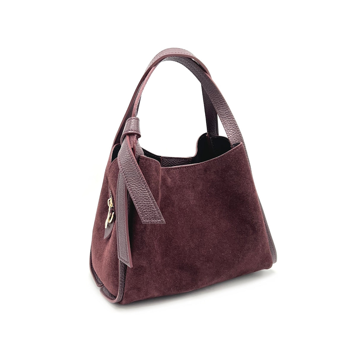 Pienza – Italian Suede Leather Tote Handbag – Espresso Brown