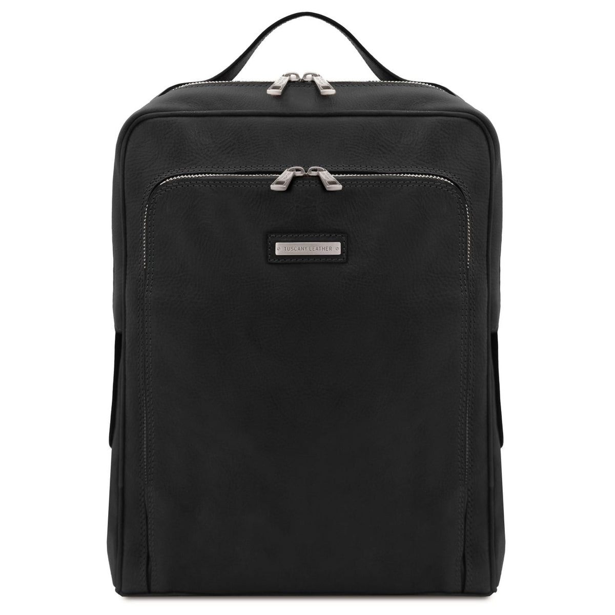 Lederrucksäcke Schwarz Bangkok - Matt leather laptop backpack | TL141793 San Rocco Italia