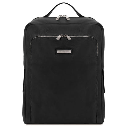 Lederrucksäcke Schwarz Bangkok - Matt leather laptop backpack | TL141793 San Rocco Italia