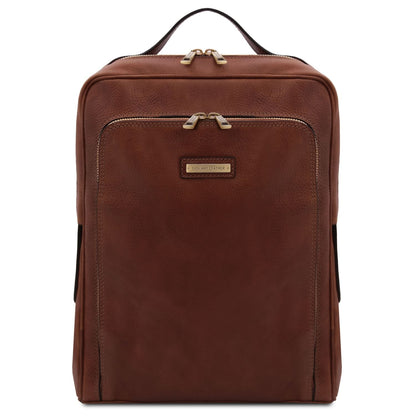 Lederrucksäcke Braun Bangkok - Matt leather laptop backpack | TL141793 San Rocco Italia