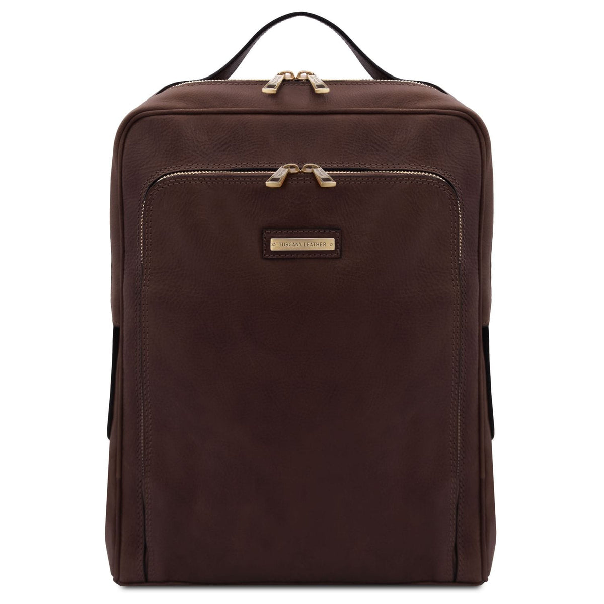 Lederrucksäcke Dunkelbraun Bangkok - Matt leather laptop backpack | TL141793 San Rocco Italia