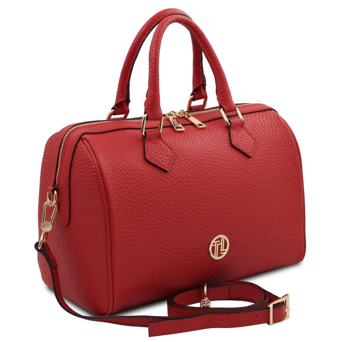Barrique - Small leather duffle handbag | TL142586