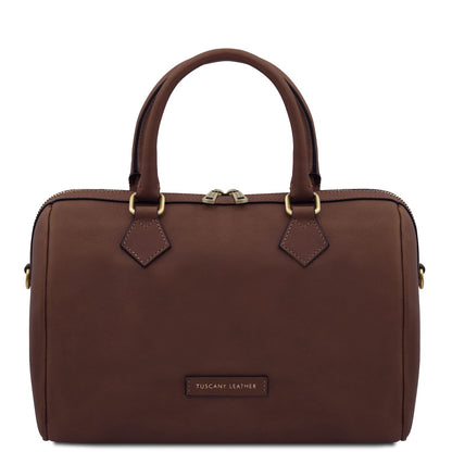 Barrique - Vegetable-tanned leather duffle handbag | TL142573