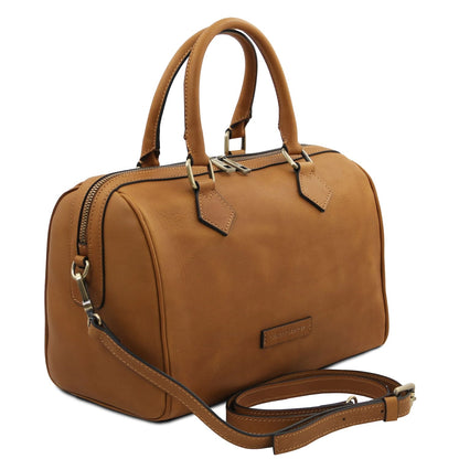 Barrique - Vegetable-tanned leather duffle handbag | TL142573