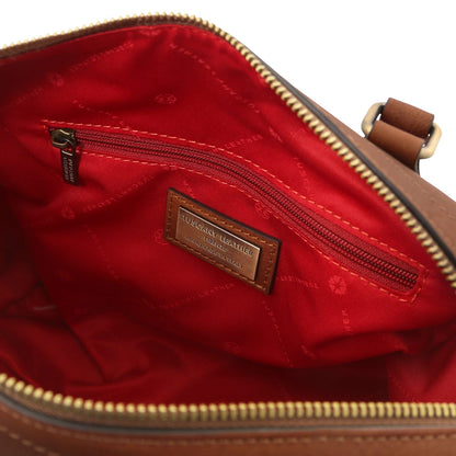 Barrique - Vegetable-tanned leather duffle handbag | TL142573