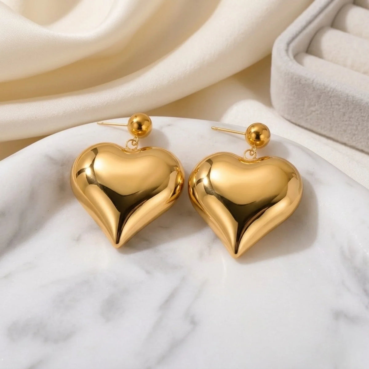 Emma XL Heart Earrings