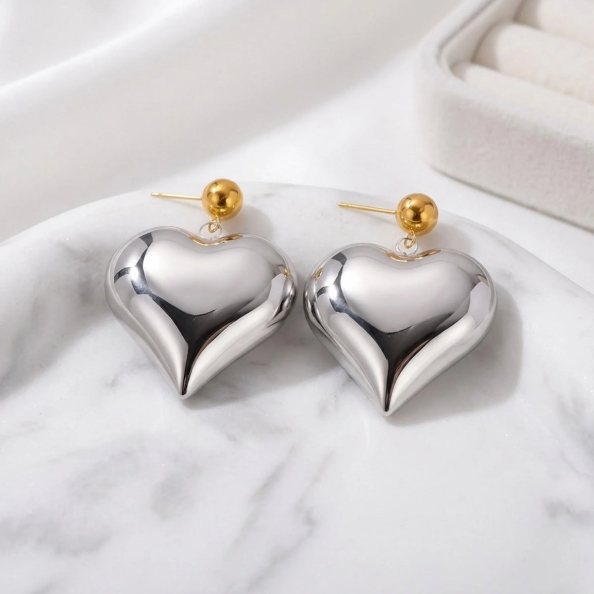 Emma XL Heart Earrings