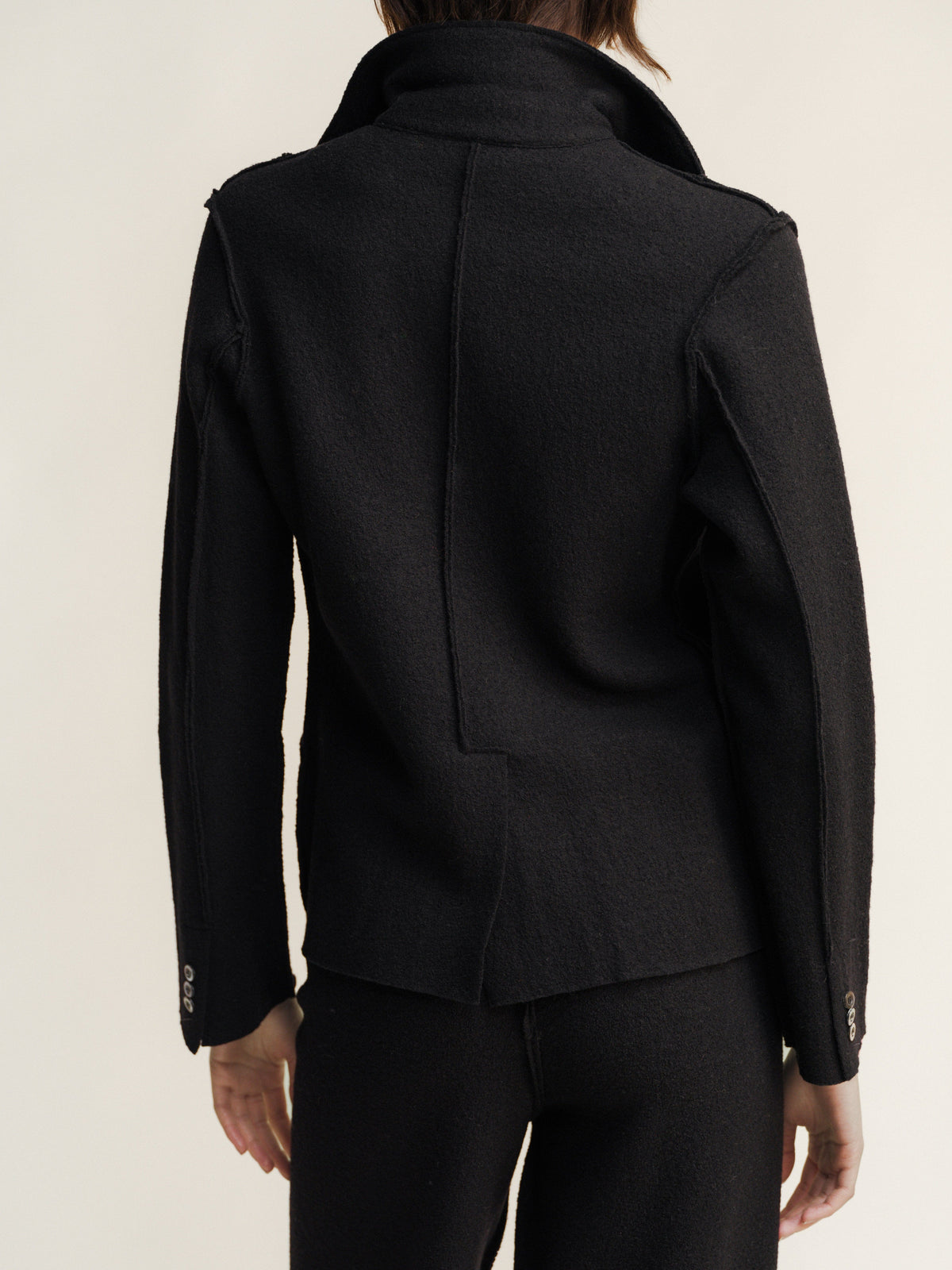 Knitwear Boiled Wool Bar Jacket San Rocco Italia