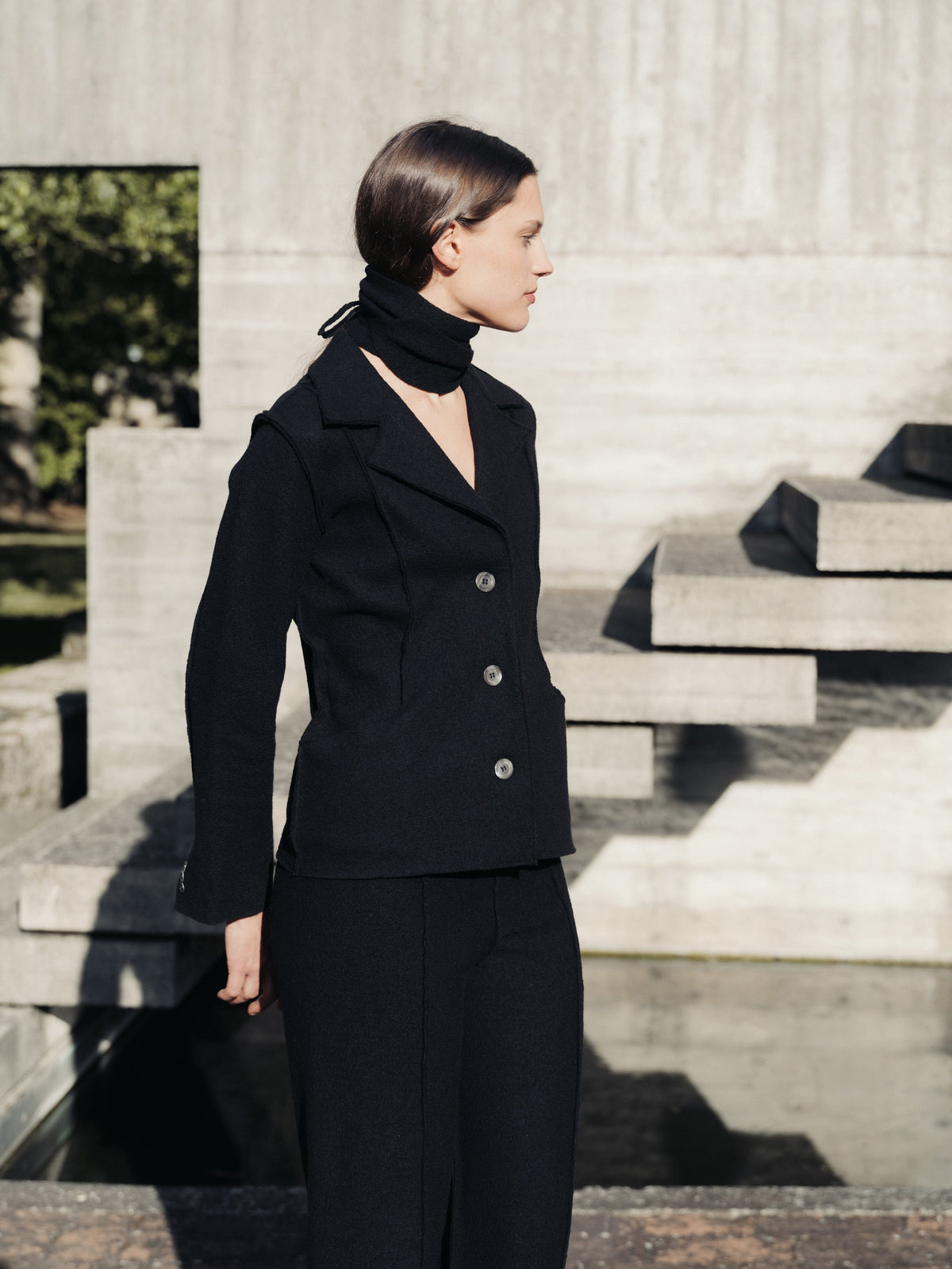 Knitwear Boiled Wool Bar Jacket San Rocco Italia