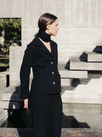Knitwear Boiled Wool Bar Jacket San Rocco Italia