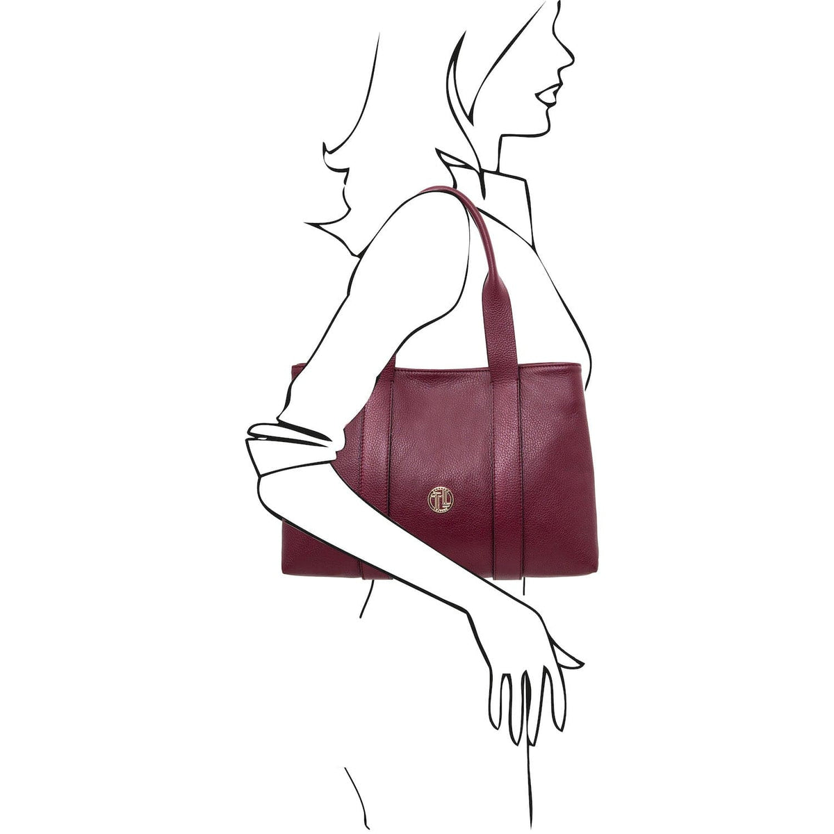 Bolsos de hombro de piel Callie - Bolso de hombro de piel suave | TL142415 San Rocco Italia