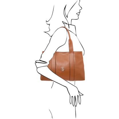 Bolsos de hombro de piel Callie - Bolso de hombro de piel suave | TL142415 San Rocco Italia