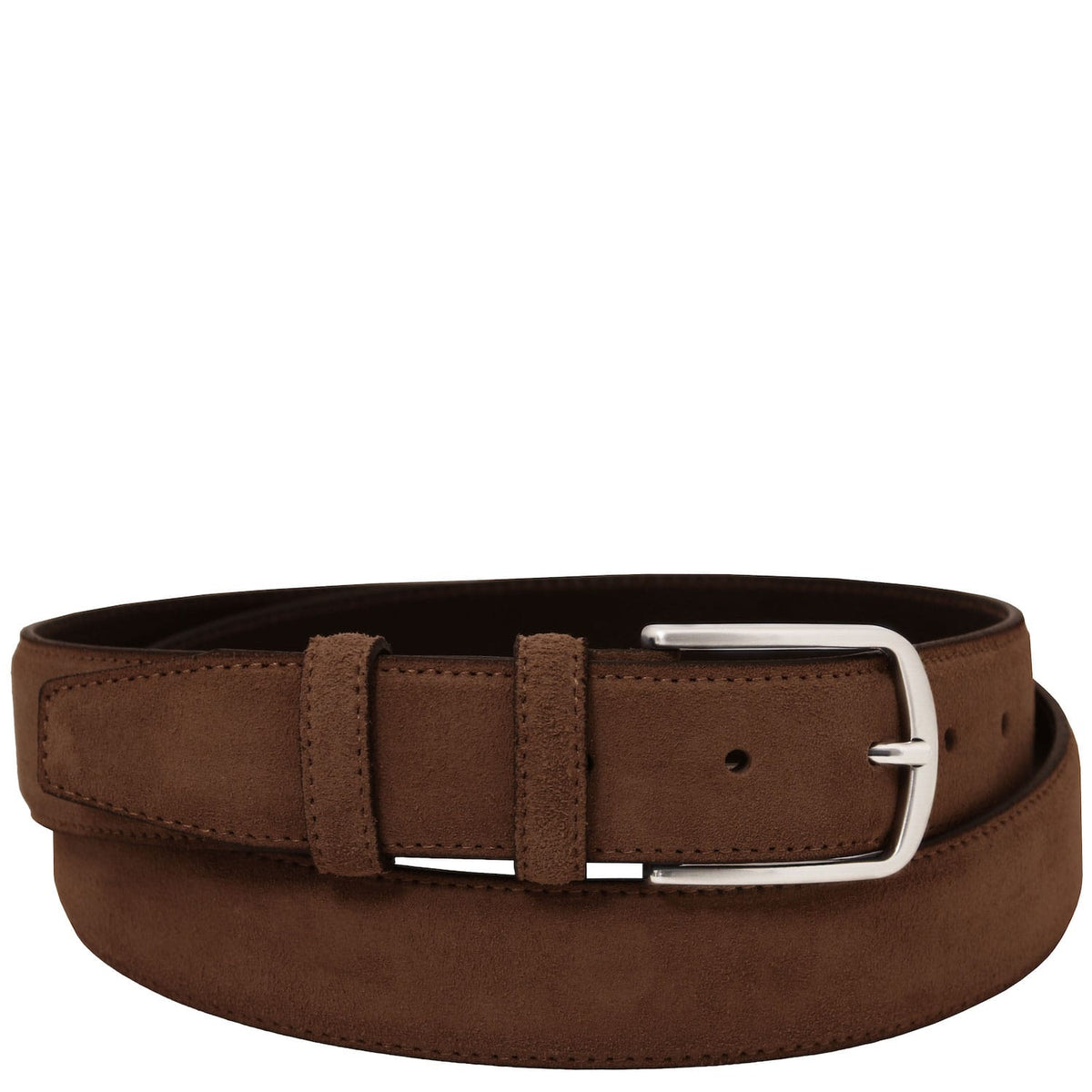 Leather Belts for men Bruin / 95 cm Casual suede leather belt 35mm | TL142536 San Rocco Italia