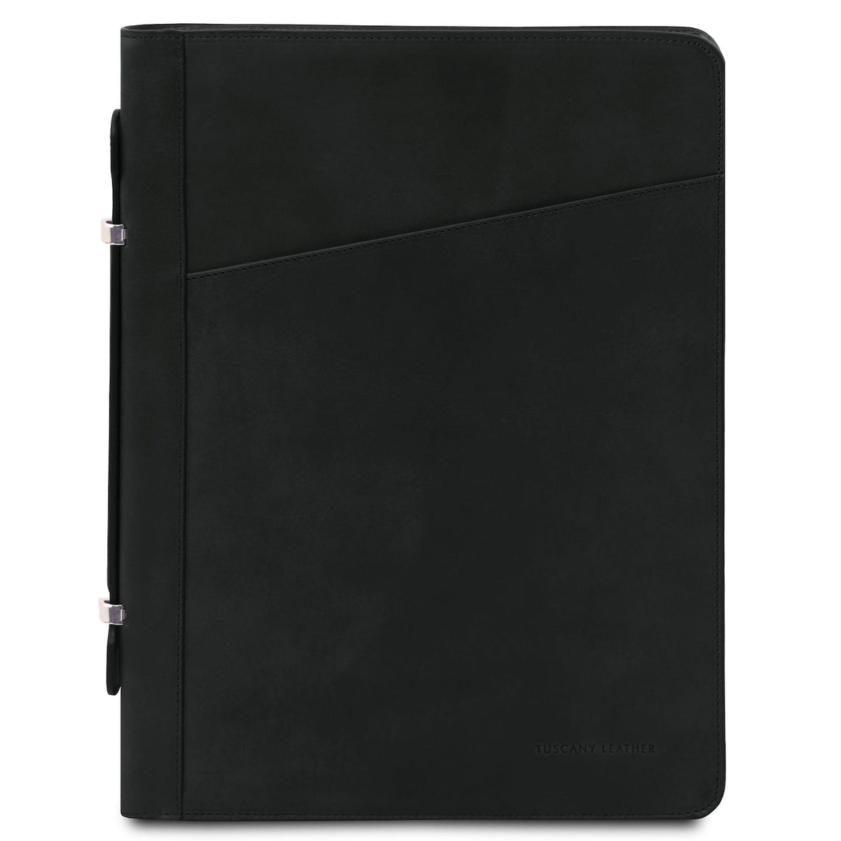 Cesare - Leather document case with handle and ring binder | TL142554