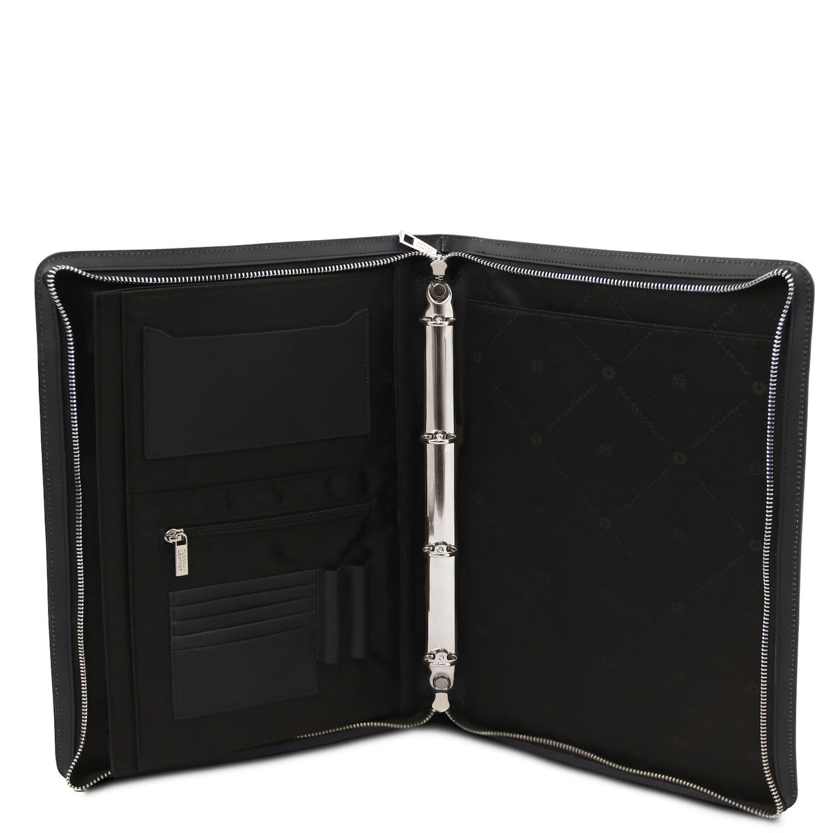 Cesare - Leather document case with handle and ring binder | TL142554
