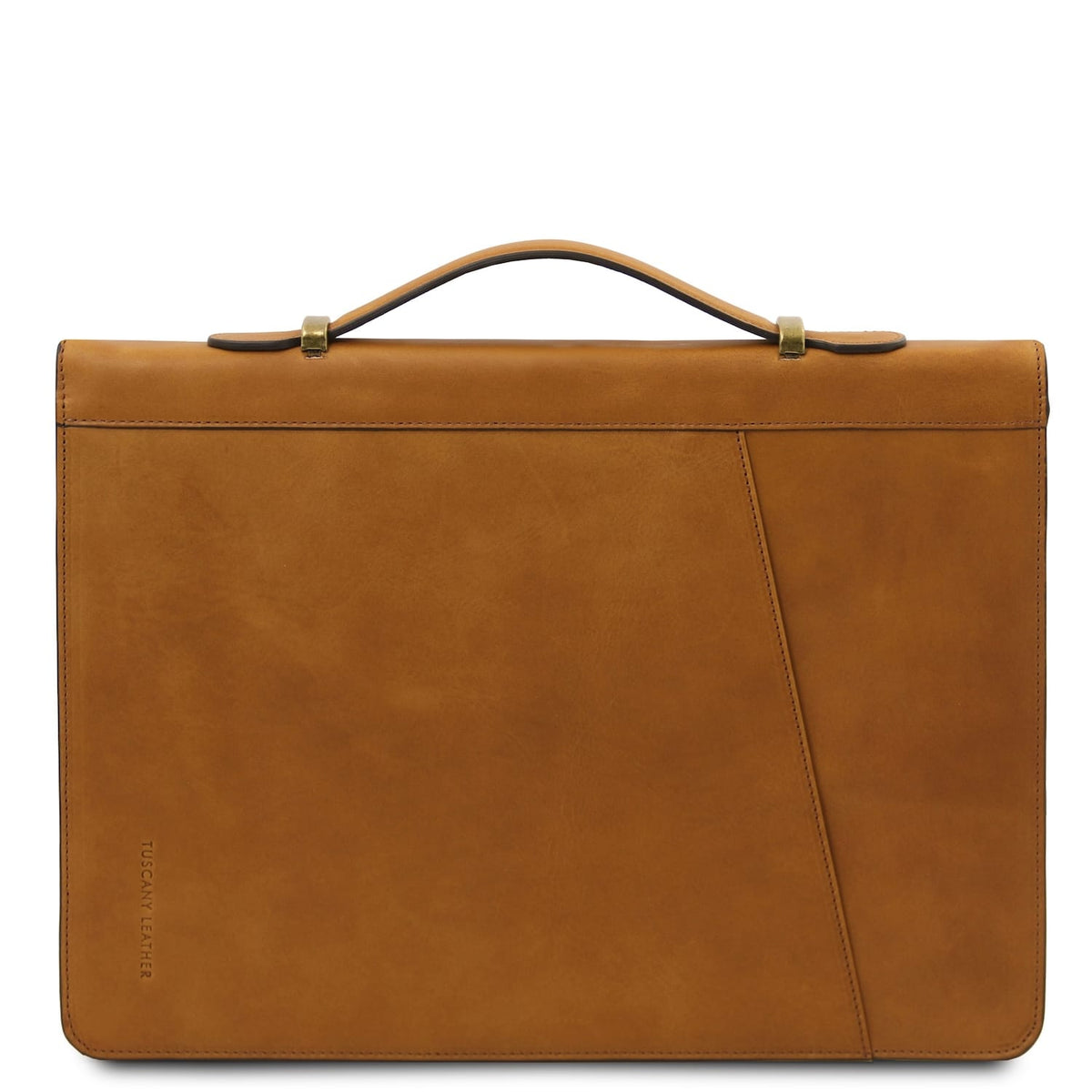 Cesare - Leather document case with handle and ring binder | TL142554