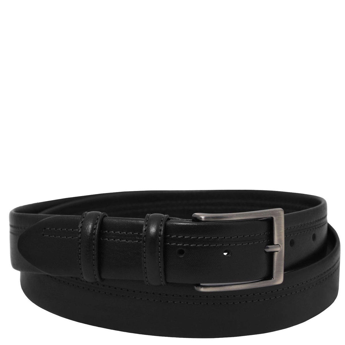 Leather Belts for men Schwarz / 95 cm Klassisch 35mm tubular leather belt | TL142530 San Rocco Italia