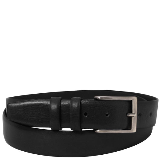 Leather Belts for men Black / 95 cm Classic full-grain leather belt 35mm | TL142531 San Rocco Italia