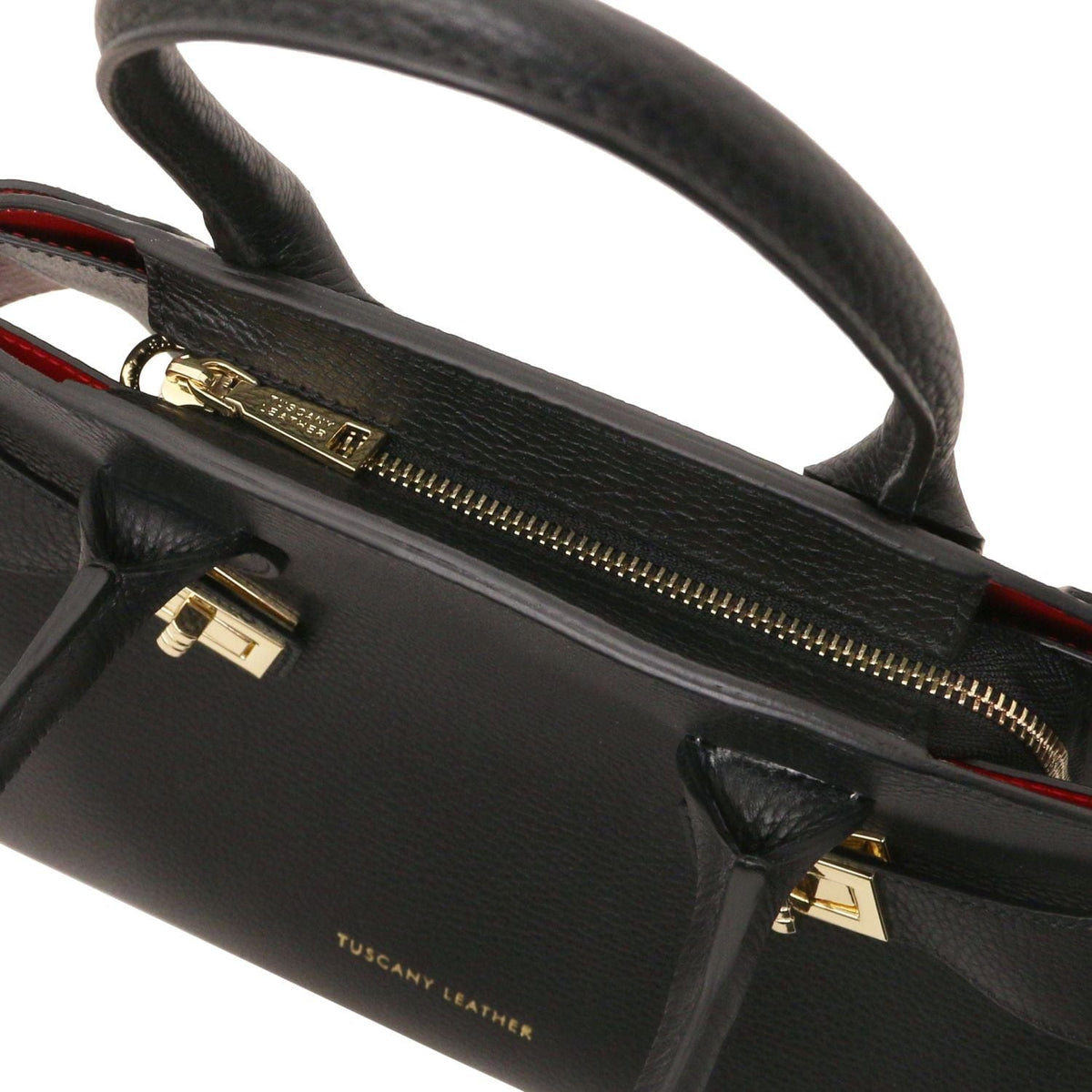 Leather handbags Coccola - Women's leather tote handbag | TL142421 San Rocco Italia
