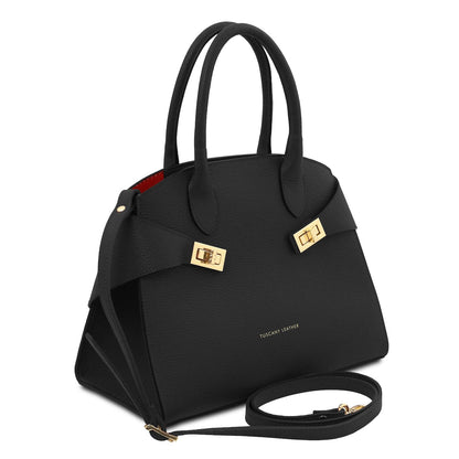 Leather handbags Coccola - Women's leather tote handbag | TL142421 San Rocco Italia