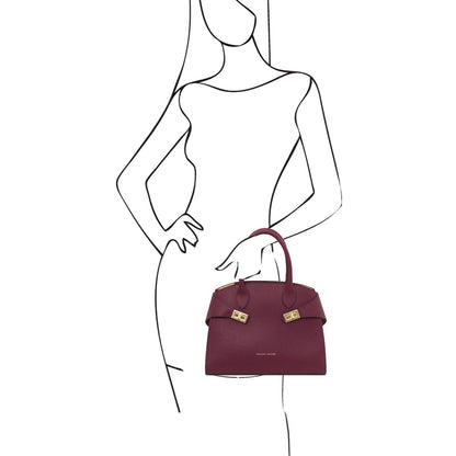 Leather handbags Coccola - Women's leather tote handbag | TL142421 San Rocco Italia