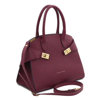 Leather handbags Coccola - Women's leather tote handbag | TL142421 San Rocco Italia