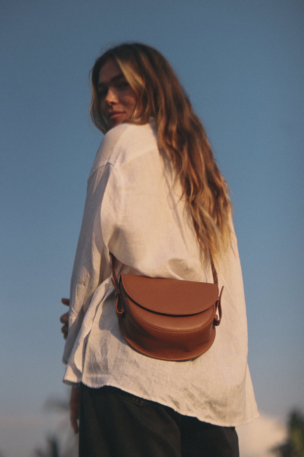 Handbag & Wallet Accessoires Coco - Apple Leather Saddle Bag - Braun San Rocco Italia