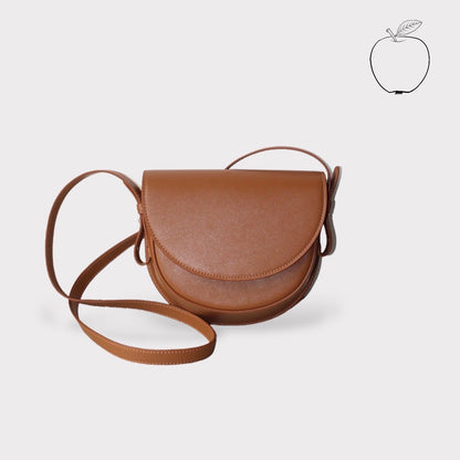 Handbag & Wallet Accessoires Coco - Apple Leather Saddle Bag - Braun San Rocco Italia