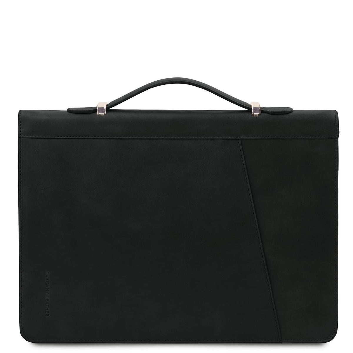 Cosconhaquetino black leather document case with asa superior