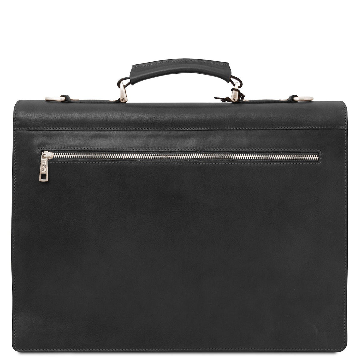 Leather briefcases Cremona - 3 compartment matte leather briefcase | TL142448 San Rocco Italia