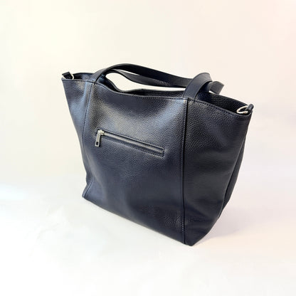 Siena - Large Italian Pebbled Leather Tote Bag