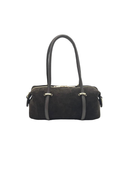 Bolso Boston Lucca pequeño de gamuza (East-West)