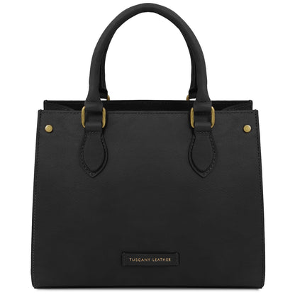 Dama - Vegetable-tanned leather tote handbag | TL142564