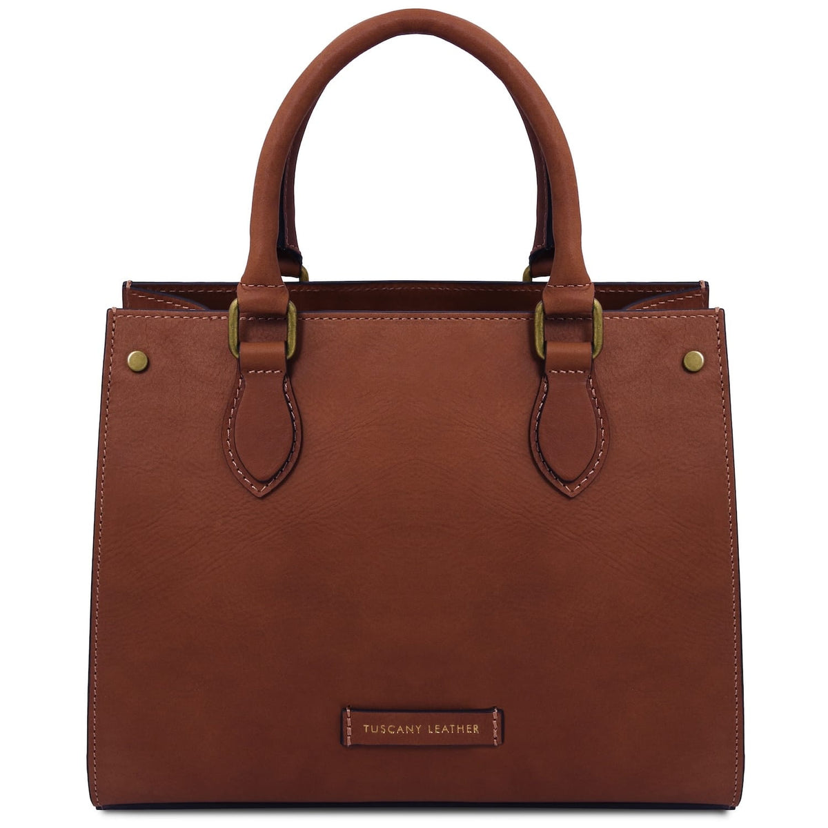 Dama - Vegetable-tanned leather tote handbag | TL142564