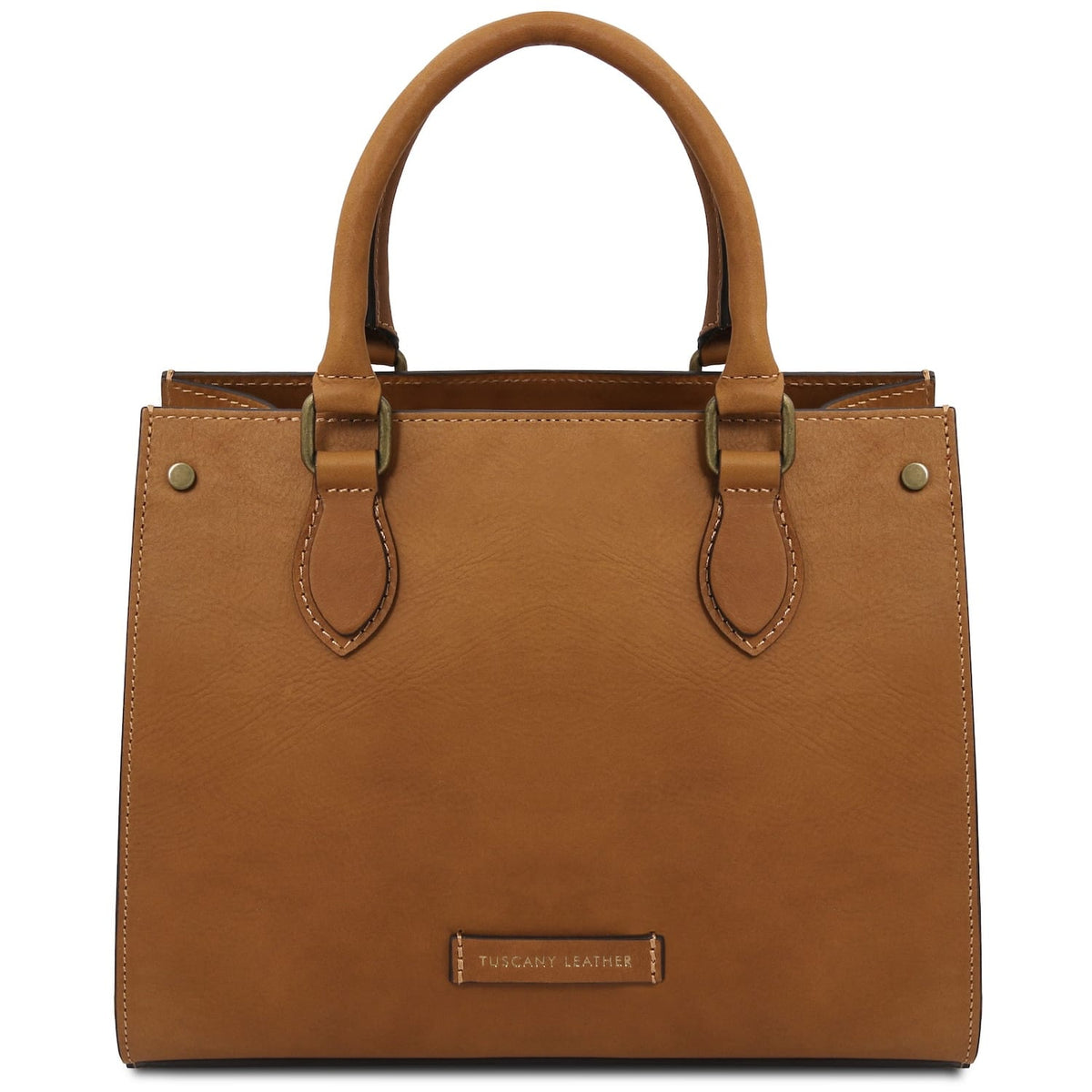 Dama - Vegetable-tanned leather tote handbag | TL142564