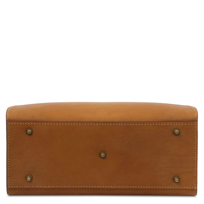 Dama - Vegetable-tanned leather tote handbag | TL142564