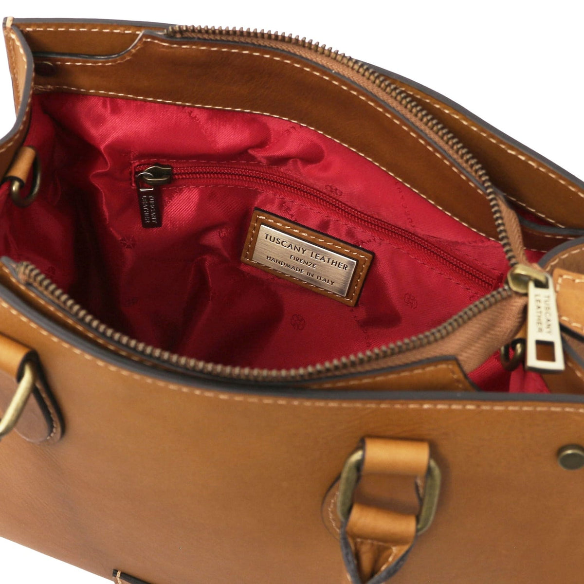 Dama - Vegetable-tanned leather tote handbag | TL142564