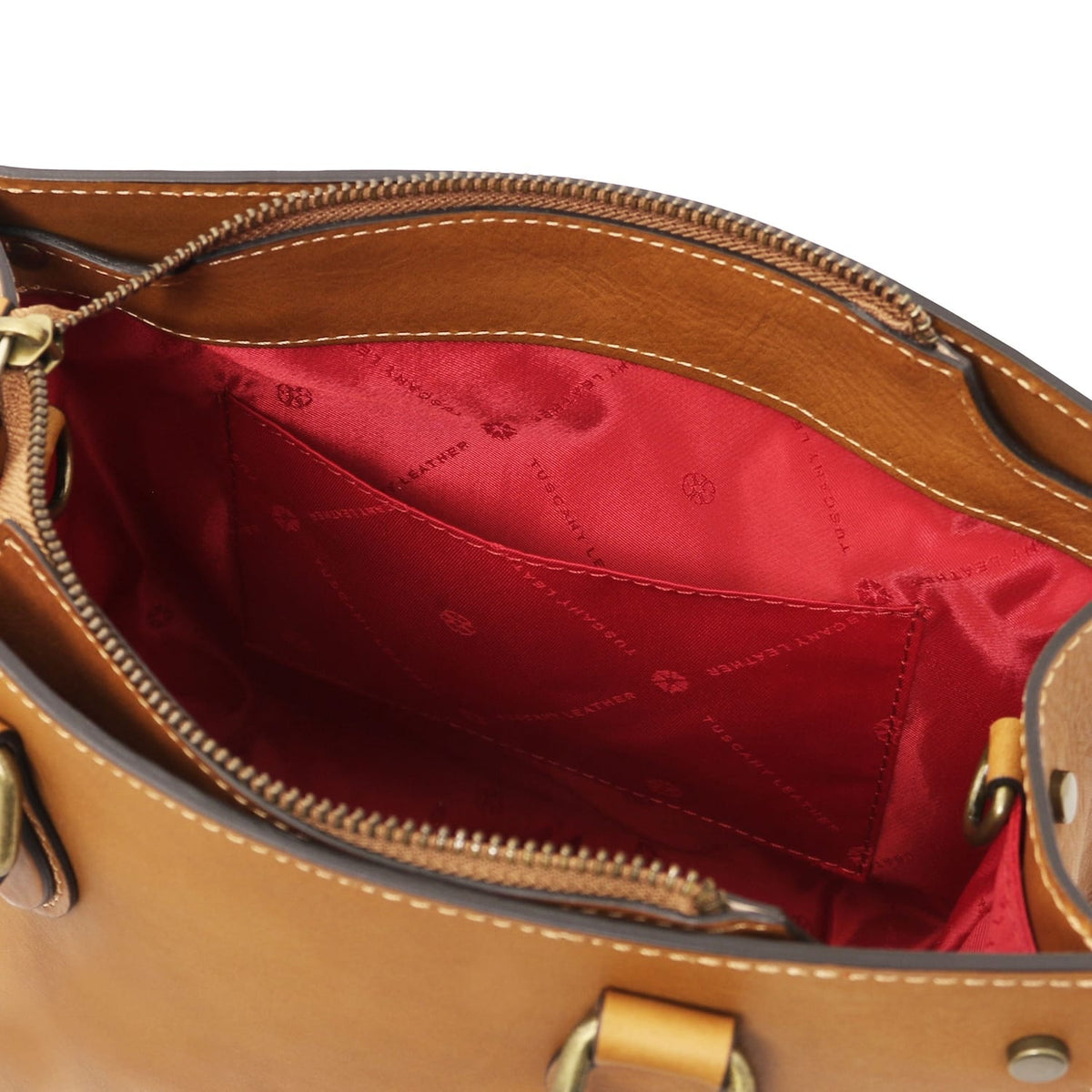 Dama - Vegetable-tanned leather tote handbag | TL142564