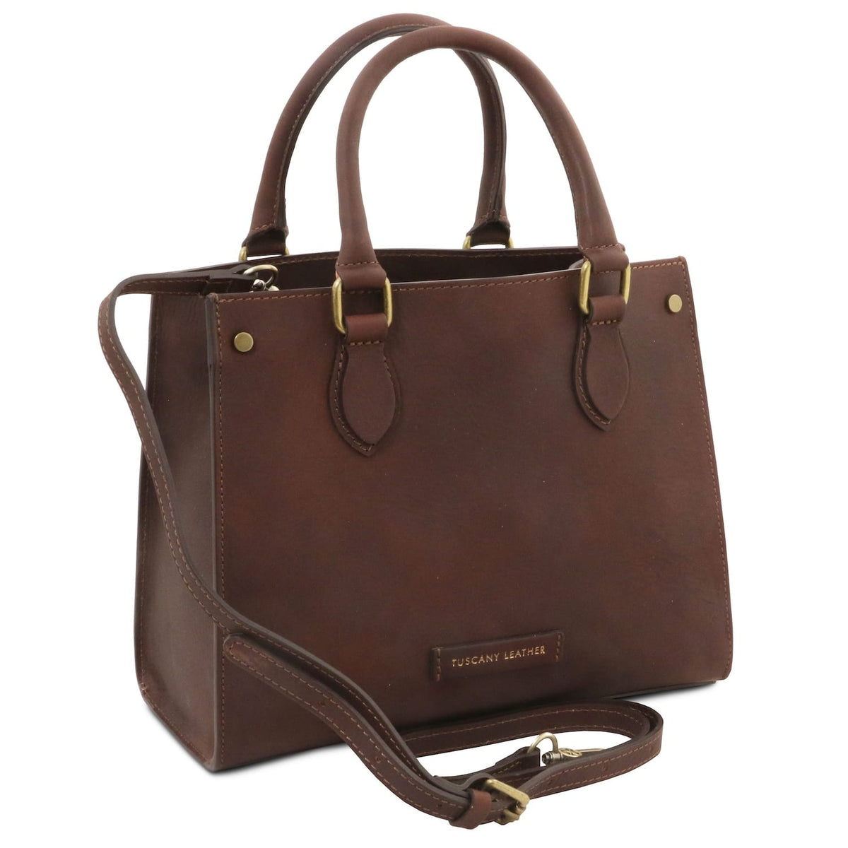 Dama - Vegetable-tanned leather tote handbag | TL142564